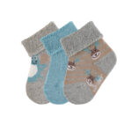 Комплект бебешки хавлиени чорапки Sterntaler,  3 чифта