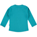 Бебешка блуза с дълги ръкави в цвят петрол