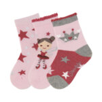 Комплект детски къси чорапи за момиче Sterntaler- 3 чифта