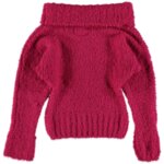 Детски плетен пуловер за момичета