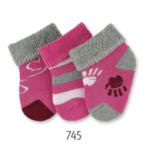 Бебешки хавлиени къси чорапи - 3 чифта
