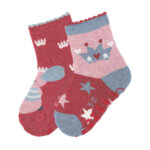 Детски чорапи със силиконови бутончета за момиче - 2 чифта