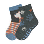 Детски чорапи със силиконови бутончета - 2 чифта