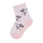 Детски розови чорапи Sterntaler  със силиконова подметка на мишлета