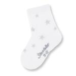 Детски бели чорапи на звездички
