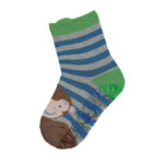 Детски чорапи със силиконова подметка на маймунка