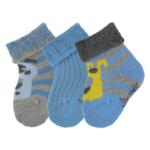Бебешки хавлиени чорапи Sterntaler, за момче - 3 чифта