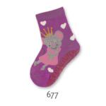 Чорапи със силиконова подметка с принцеса
