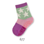 Термо чорапи със силиконова подметка със звезди