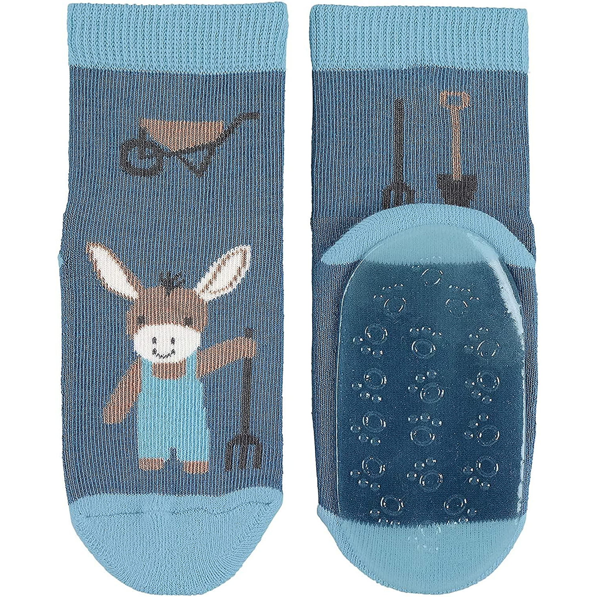 Детски чорапи със силиконова подметка Sterntaler с магаренце