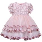 Красива бебешка рокля за принцеси в розово-Copy