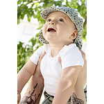 Двулицева детска шапка с UV 50+ защита, Sterntaler, муселин