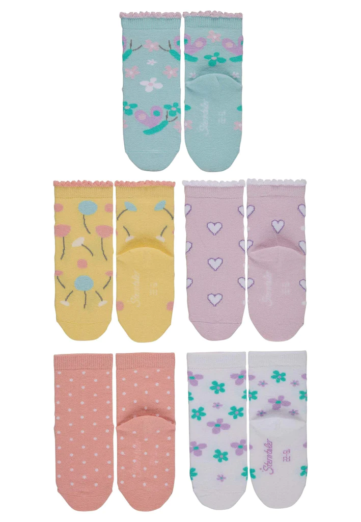 Комплект детски чорапи за момиче Sterntaler - 5 чифта