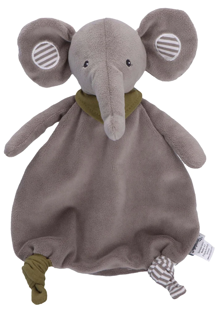 Слончето Еди в сиво с шал  от трико и полар Sterntaler-Copy
