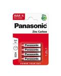 Panasonic Zinc Carbon AAA Blister 4