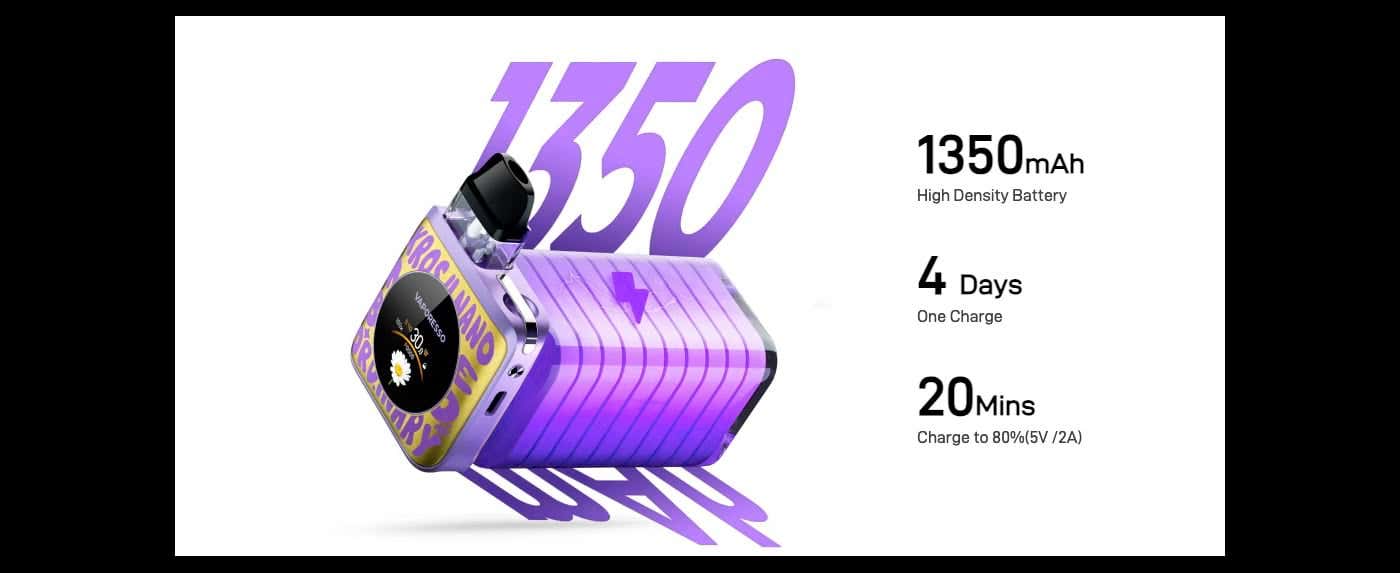 Vaporesso XROS 4 Nano Pod Kit - Large 1350mAh battery for 4 days use