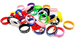 Decorative Silicone Ring Random Color 5 бр