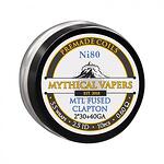 Mythical Vapers Premade Coils MTL Fused Clapton Ni80 0.6ohm