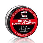 Coilology Tri-core Fused Clapton Prebuilt Coil NI80 0.21ohm 10 бр