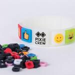 Силиконова гривна Pixie Crew, Светеща в тъмното/EMOJI
