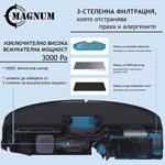 MAGNUM ONE Plus White - Робот прахосмукачка с БГ приложение и сухо и мокро почистване (бял цвят)