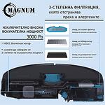 MAGNUM Black - Прахосмукачка робот с UVC лампа за стерилизация (черен)-Copy