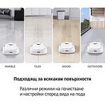 Tecbot M1 - Прахосмукачка робот и подомиячка със самопочистващ моп (бял)-Copy