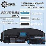 MAGNUM UV+ Black - Прахосмукачка робот с UVC лампа за стерилизация (черен)-Copy