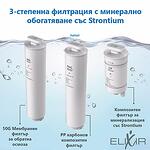 Диспенсър за пречистване и затопляне на вода с обратна осмоза и минерално обогатяване ELIXIR (бял)-Copy