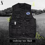 Hrabar* Workwear Vest - BLACK - [ Unisex ]