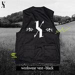 Hrabar* Workwear Vest - BLACK - [ Unisex ]