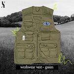 Hrabar* Workwear Vest - GREEN [ Unisex ]