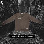 Hrabar* Crewneck - Washed Out Brown [ Unisex ]