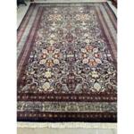 Extra Large Vintage Persian Kashmir Hand Knotted Fine Wool Rug