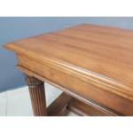 Vintage French Regency Imperial Trestle Walnut Dining Table, 1950s