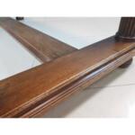 Vintage French Regency Imperial Trestle Walnut Dining Table, 1950s