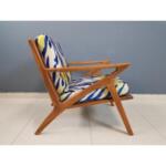 Vintissimo Contemporary Nordic Mid Century Z Chair Lounge Armchair Teak Wood