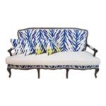 Vintissimo Louis XV Style Baroque Sofa Reupholstered Custom Design