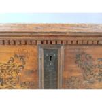 Antique Swiss Alps Blanket Box Coffer Storage Chest Trunk Mid 19c