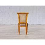 Set of 6 Vintage Curved Cane Back Mid Century Louis XVI Style Dining Chairs