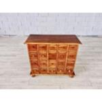 Vintage Apothecary Cabinet With 20 Drawers Wood Storage Chest 1950s