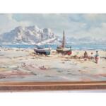 Large Oil on Canvas Vintage Painting, Signed
