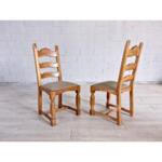 Vintage French Ladder Back Dining Chairs - Set of 6