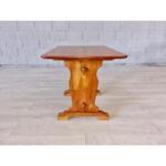Elegant French Solid Wood Trestle Coffee Table
