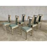Vintage Mid Century Modern Belgo Chrome Dining Chairs 1980s - Set of 6