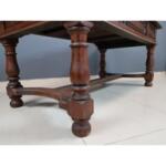 Magnificent Antique Oak Jacobean Style Trestle Writing Desk Small Dining Table