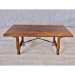 Magnificent Antique Hand Hewn Spanish Revival Dining Table