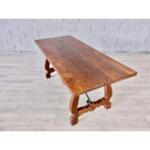 Magnificent Antique Hand Hewn Spanish Revival Dining Table