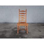 Dutch Farmhouse Ladder Back Dining Chairs Rush Seats - Set of 6