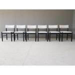 Vintage Mid Century Modern Danish Newly Upholstered Dining Chairs - Set of 6